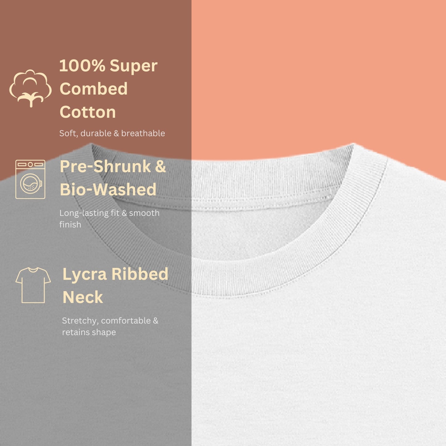 Unisex Oversized 100% Cotton T-Shirt | White