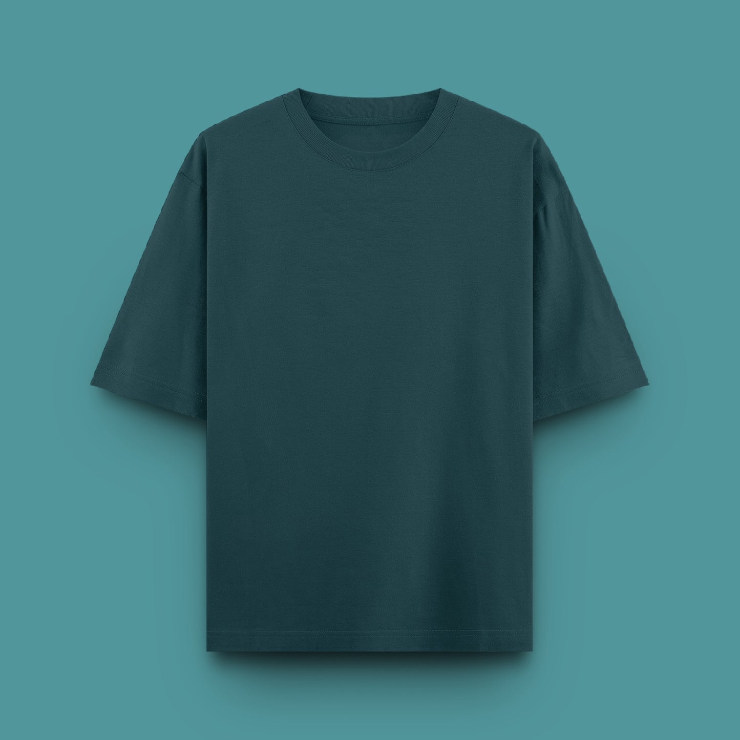 Unisex Oversized 100% Cotton T-Shirt | Petrol Blue