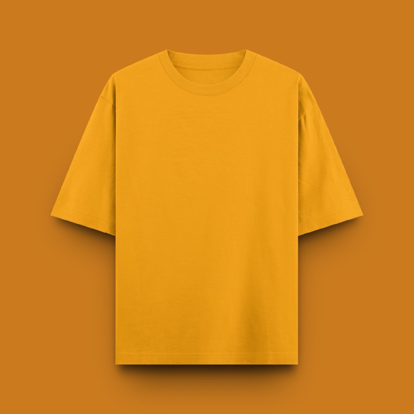 Unisex Oversized 100% Cotton T-Shirt | Golden Yellow