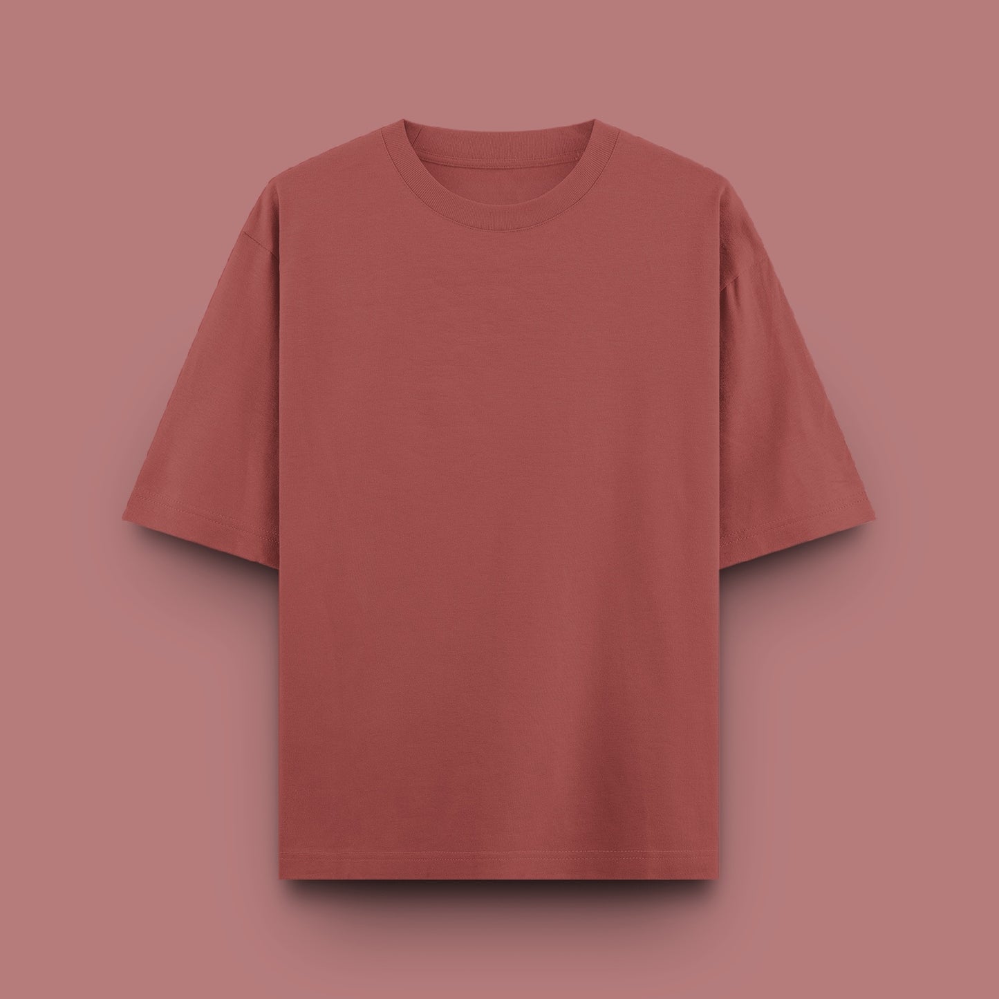Unisex Oversized 100% Cotton T-Shirt | Coral