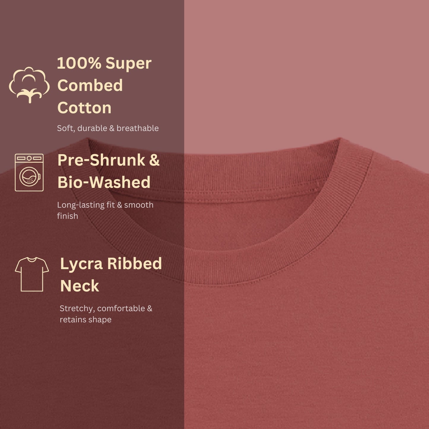 Unisex Oversized 100% Cotton T-Shirt | Coral