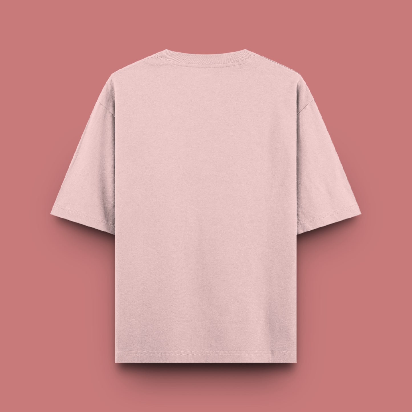 Unisex Oversized 100% Cotton T-Shirt | Light Baby Pink