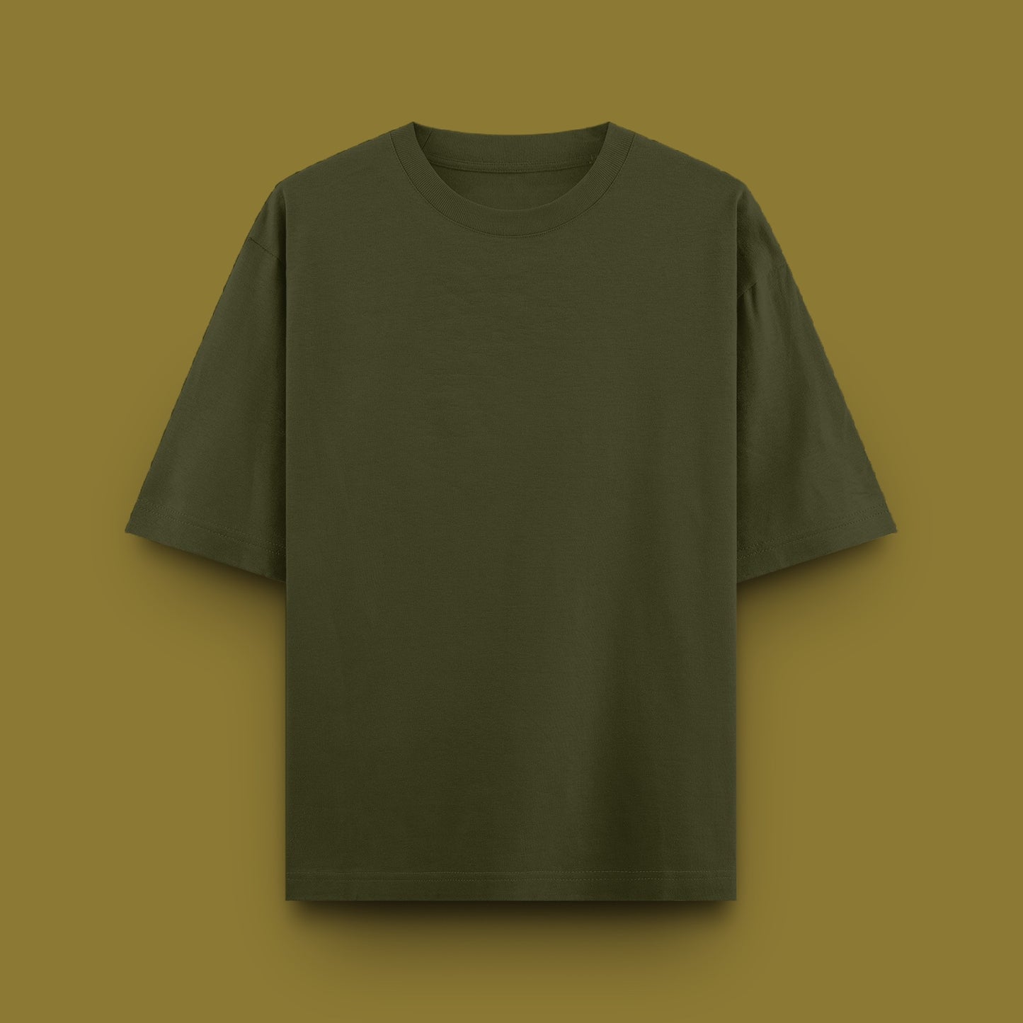 Unisex Oversized 100% Cotton T-Shirt | Olive Green