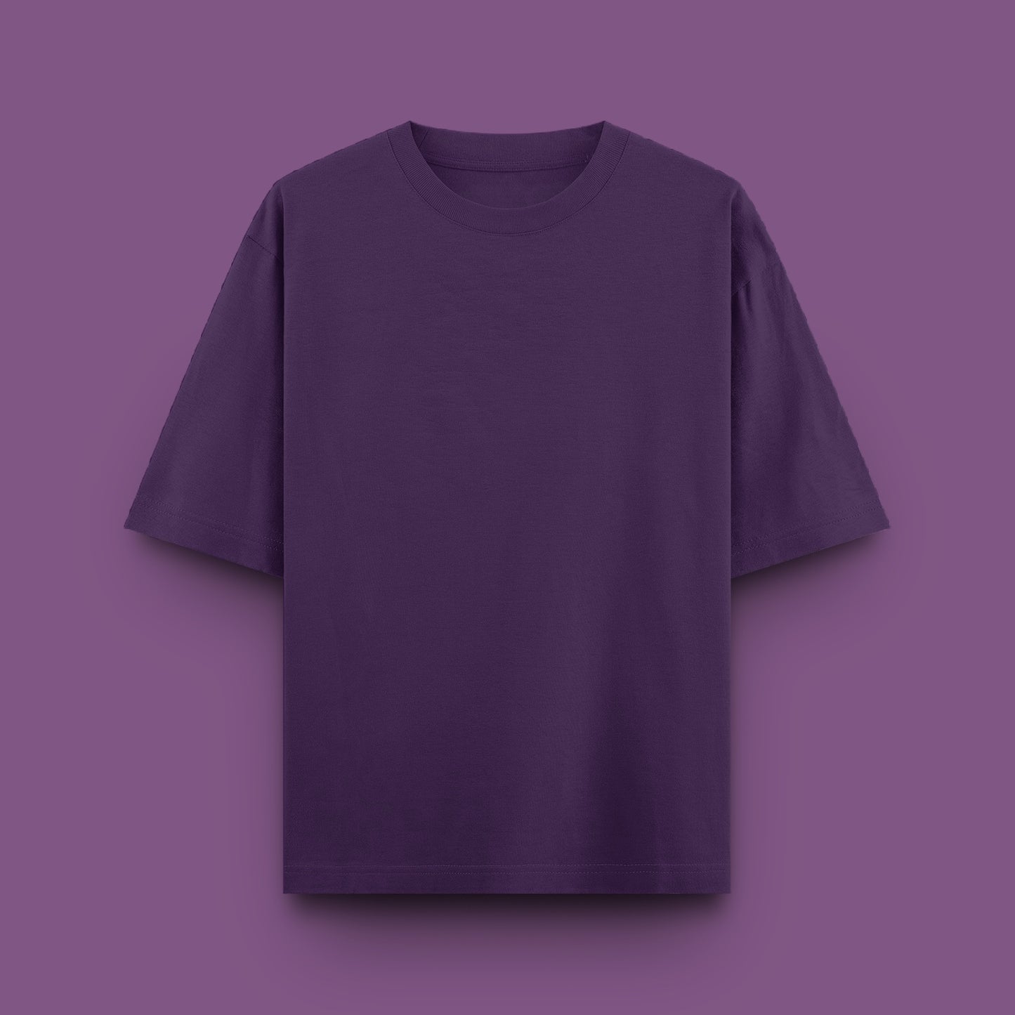 Unisex Oversized 100% Cotton T-Shirt | Purple