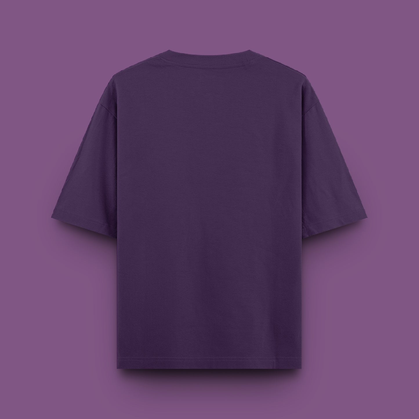 Unisex Oversized 100% Cotton T-Shirt | Purple