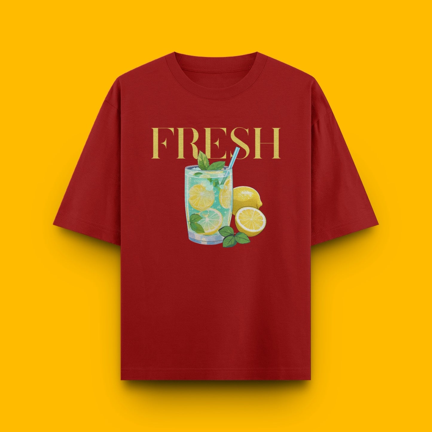 Lemonade Unisex Oversized Classic T-Shirt | Red