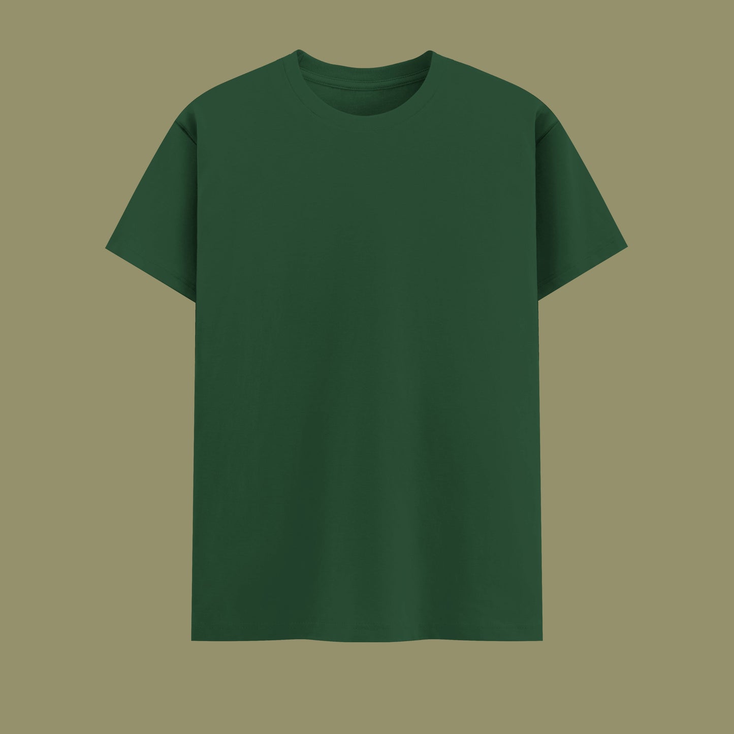 Unisex Regular Fit 100% Cotton T-Shirt | Bottle Green