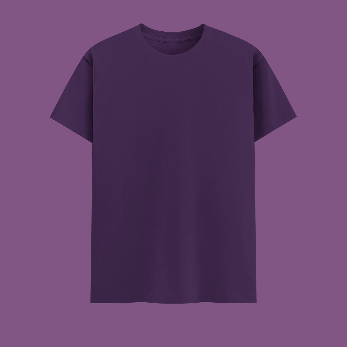 Unisex Regular Fit 100% Cotton T-Shirt | Purple