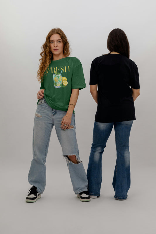 Lemonade Unisex Oversized Classic T-Shirt | Bottle Green