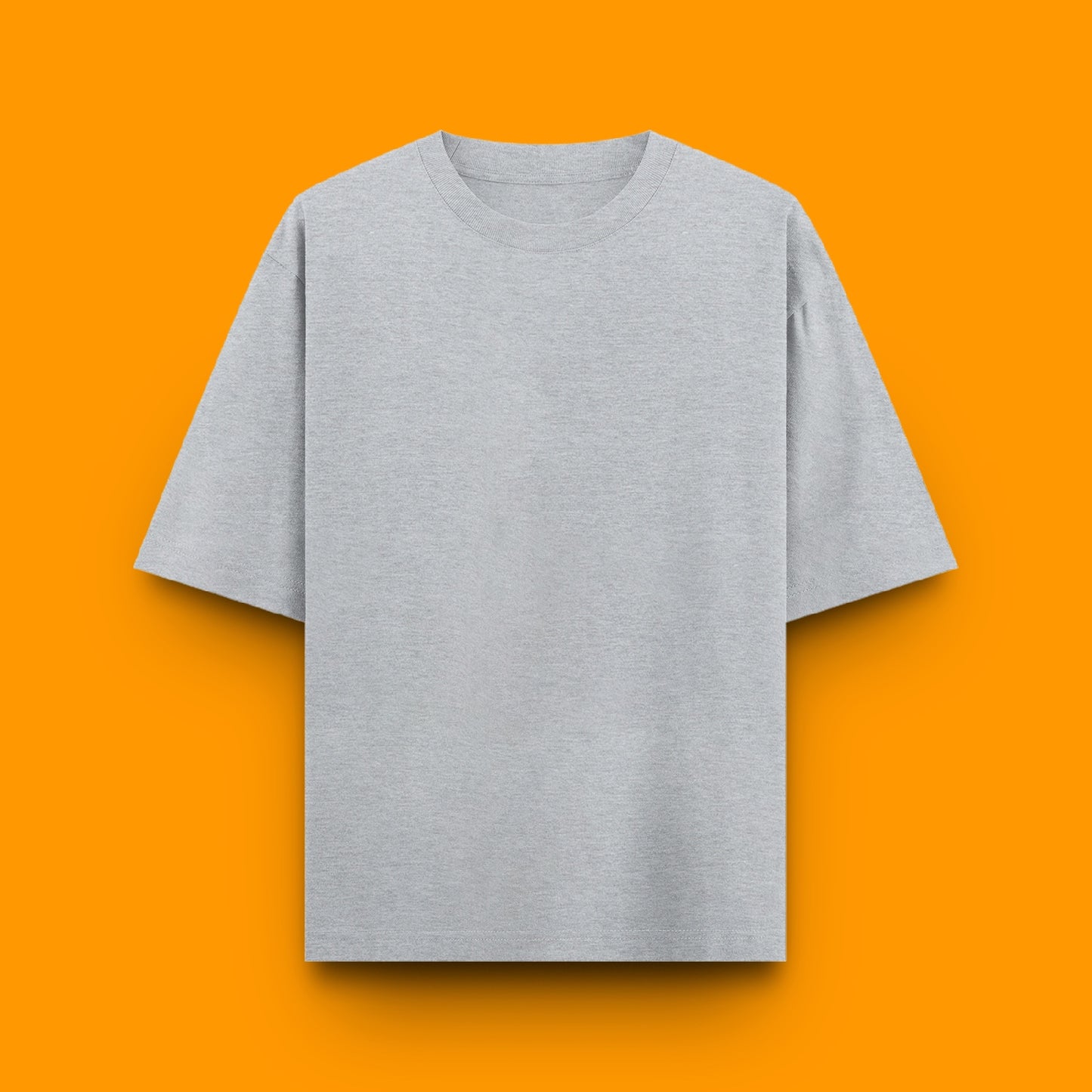 Unisex Oversized 100% Cotton T-Shirt |  Grey Melange