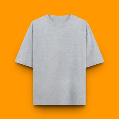Unisex Oversized 100% Cotton T-Shirt |  Grey Melange