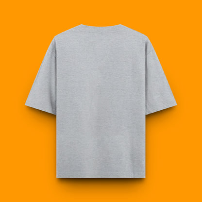 Unisex Oversized 100% Cotton T-Shirt |  Grey Melange