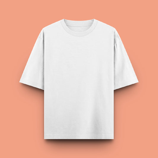 Unisex Oversized 100% Cotton T-Shirt |  White