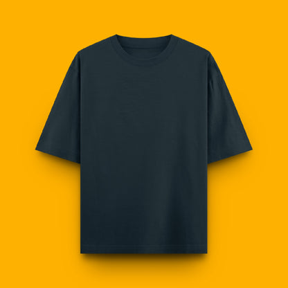 Unisex Oversized 100% Cotton T-Shirt |  Navy Blue