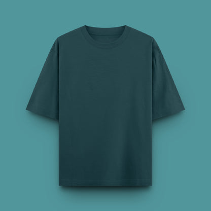 Unisex Oversized 100% Cotton T-Shirt |  Petrol Blue