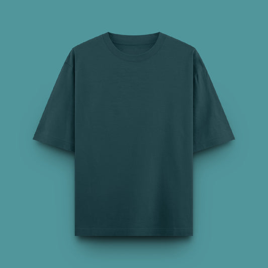 Unisex Oversized 100% Cotton T-Shirt |  Petrol Blue