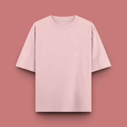 Unisex Oversized 100% Cotton T-Shirt |  Light Baby Pink