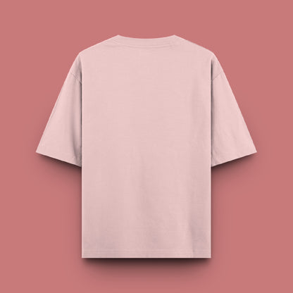 Unisex Oversized 100% Cotton T-Shirt |  Light Baby Pink