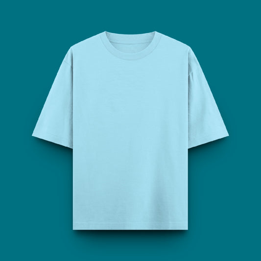 Unisex Oversized 100% Cotton T-Shirt |  Baby Blue