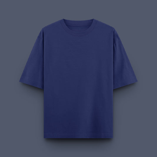 Unisex Oversized 100% Cotton T-Shirt |  Royal Blue