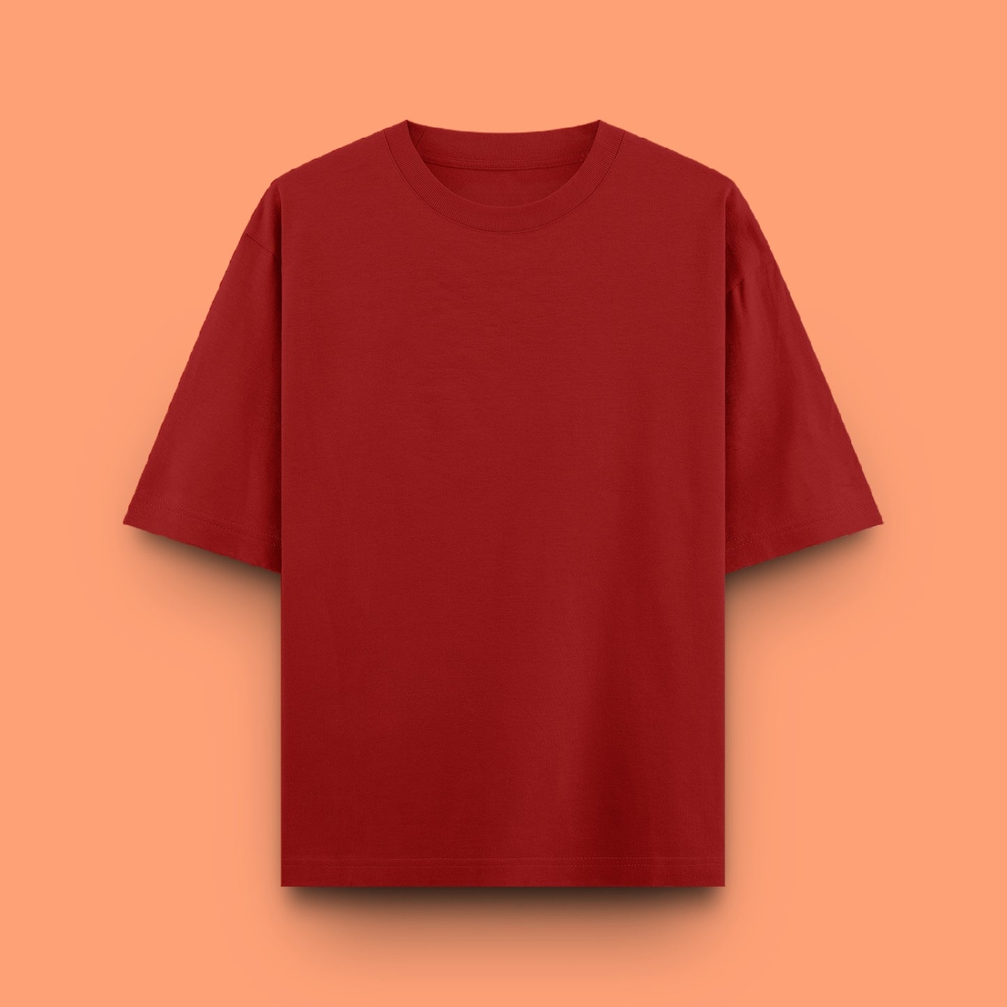 Unisex Oversized 100% Cotton T-Shirt |  Red