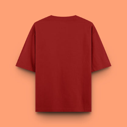 Unisex Oversized 100% Cotton T-Shirt |  Red