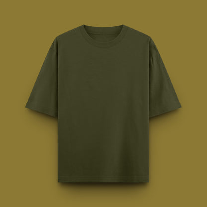 Unisex Oversized 100% Cotton T-Shirt |  Olive Green