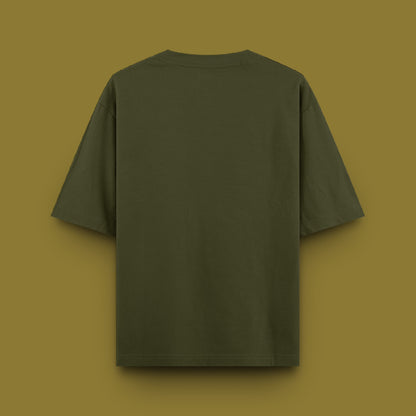 Unisex Oversized 100% Cotton T-Shirt |  Olive Green