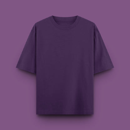 Unisex Oversized 100% Cotton T-Shirt |  Purple