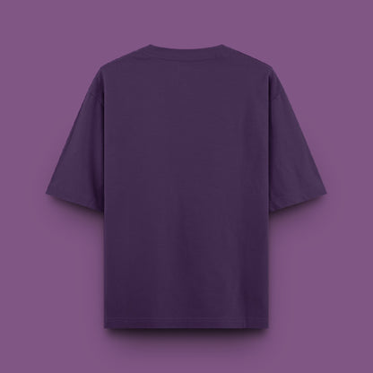 Unisex Oversized 100% Cotton T-Shirt |  Purple