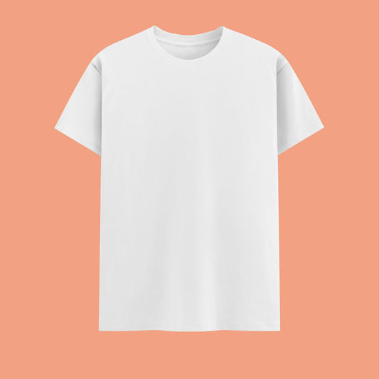 Unisex Regular Fit 100% Cotton T-Shirt | White