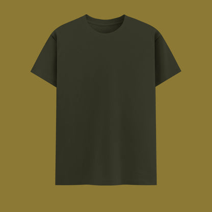 Unisex Regular Fit 100% Cotton T-Shirt | Olive Green