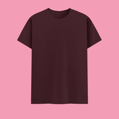 Unisex Regular Fit 100% Cotton T-Shirt | Maroon