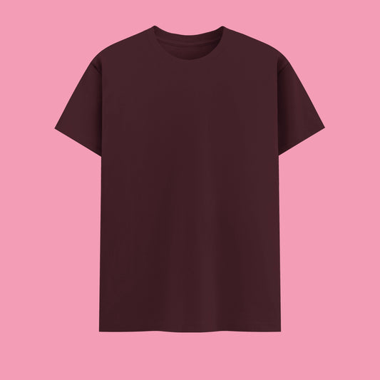 Unisex Regular Fit 100% Cotton T-Shirt | Maroon