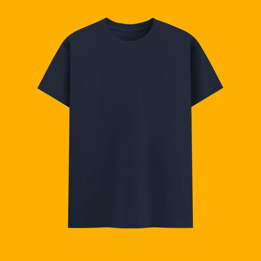 Unisex Regular Fit 100% Cotton T-Shirt | Navy Blue