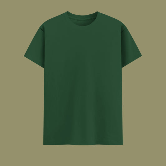 Unisex Regular Fit 100% Cotton T-Shirt | Bottle Green
