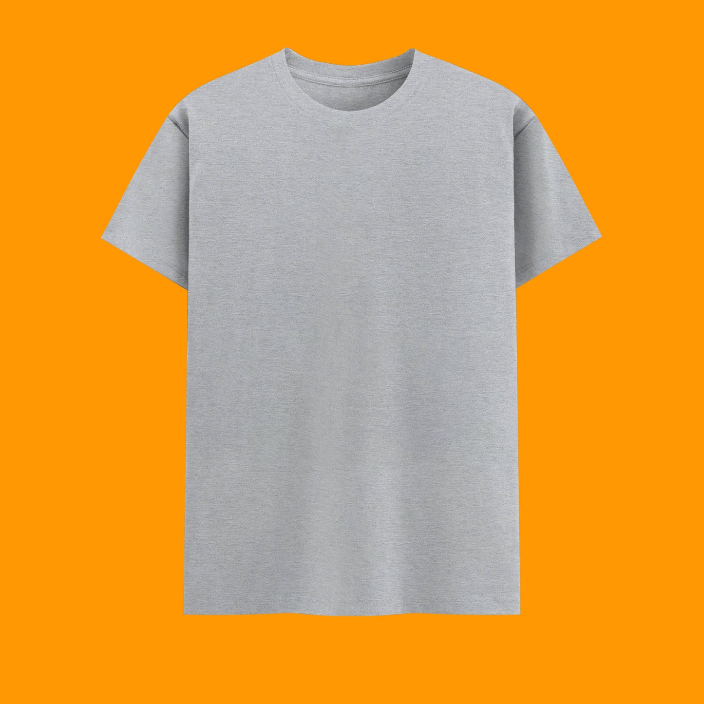 Unisex Regular Fit 100% Cotton T-Shirt | Grey Melange