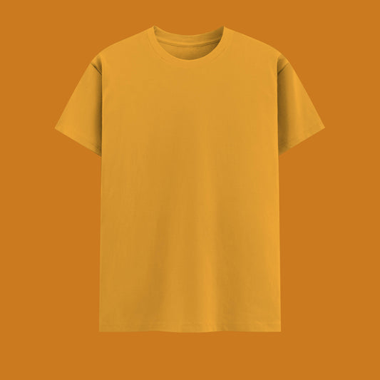 Unisex Regular Fit 100% Cotton T-Shirt | Golden Yellow