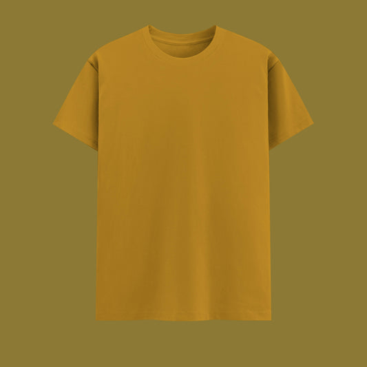 Unisex Regular Fit 100% Cotton T-Shirt | Mustard Yellow