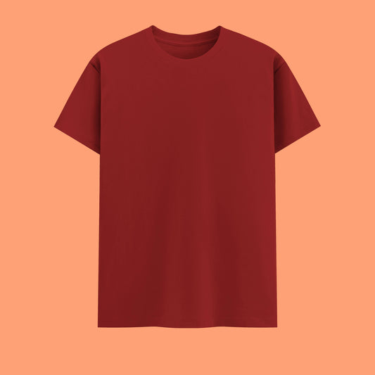 Unisex Regular Fit 100% Cotton T-Shirt | Red