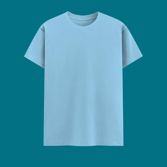Unisex Regular Fit 100% Cotton T-Shirt | Baby Blue