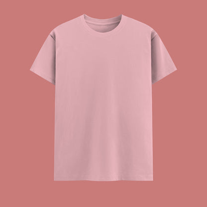Unisex Regular Fit 100% Cotton T-Shirt | Light Baby Pink