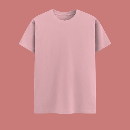 Unisex Regular Fit 100% Cotton T-Shirt | Light Baby Pink
