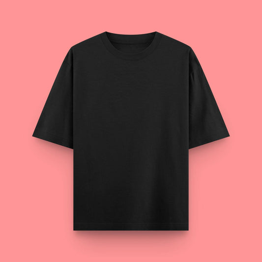 Unisex Oversized 100% Cotton T-Shirt |  Black